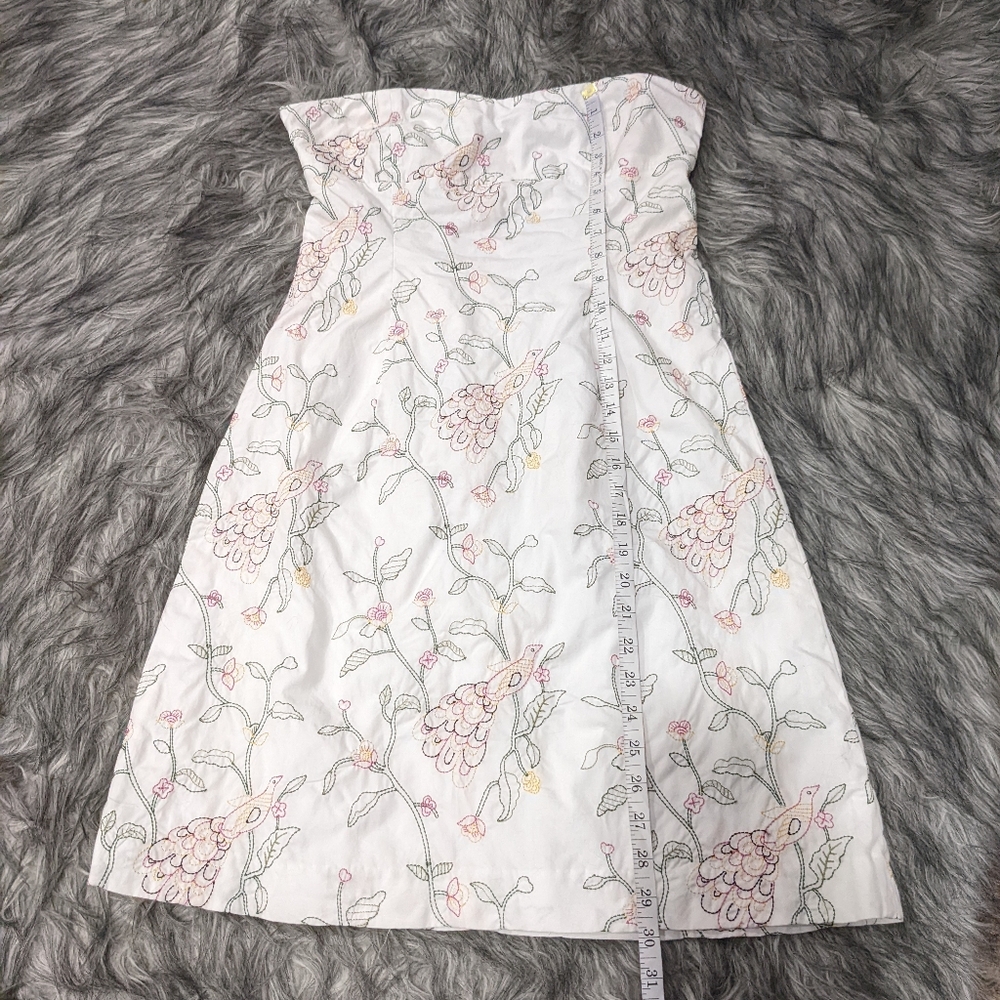 Tibi Tie-back Embroidered Strapless Dress - Picture 10 of 11